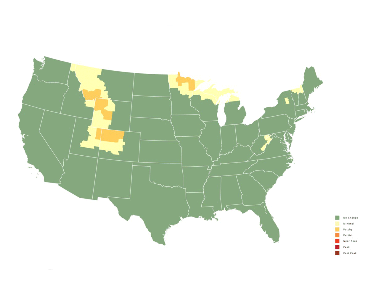 Fall Foliage Prediction Map 2021 Interactive Map Shows The Best Time To Photograph Fall Foliage | Petapixel