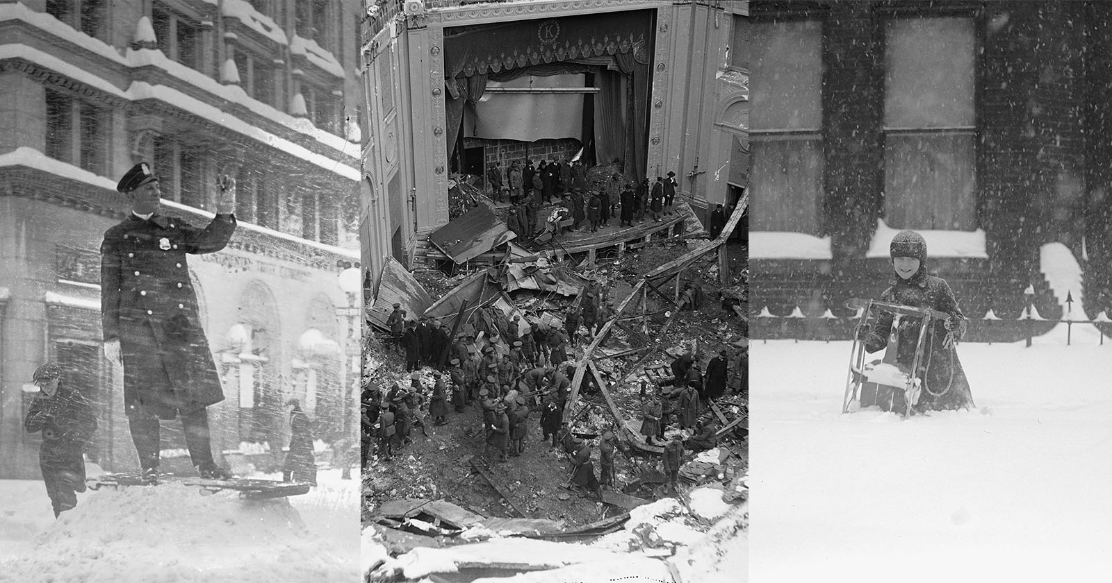 The Deadly Snowstorm of '22 Historic Photos of Blizzard from 100 Years