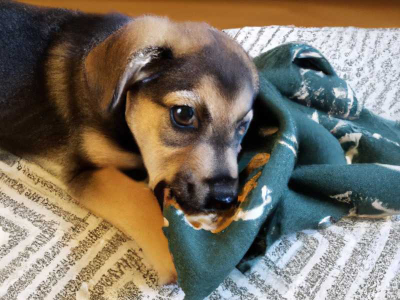 Why is my dog sucking on blankets?
