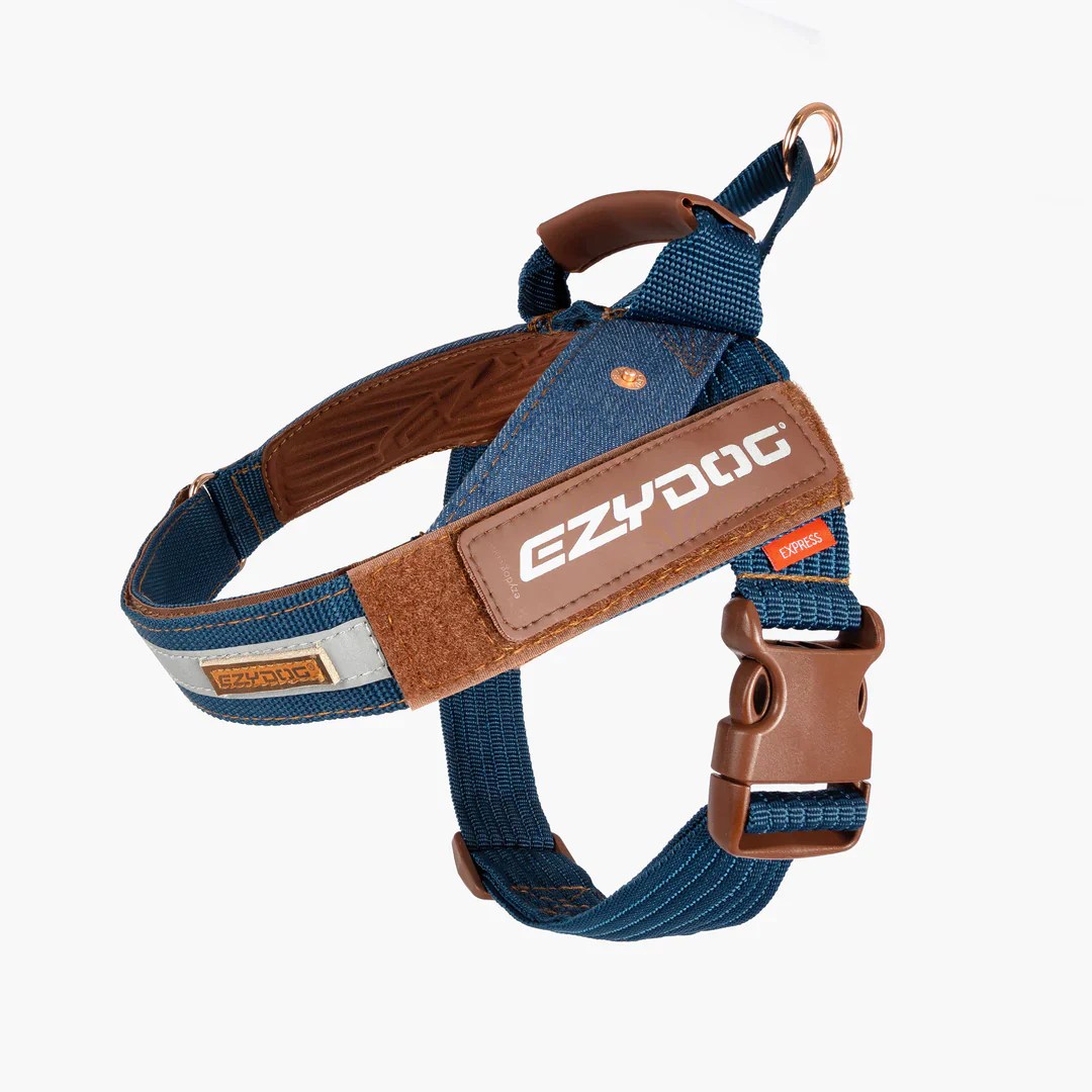 EzyDog Express Harness Blue Denim Petcare Warehouse