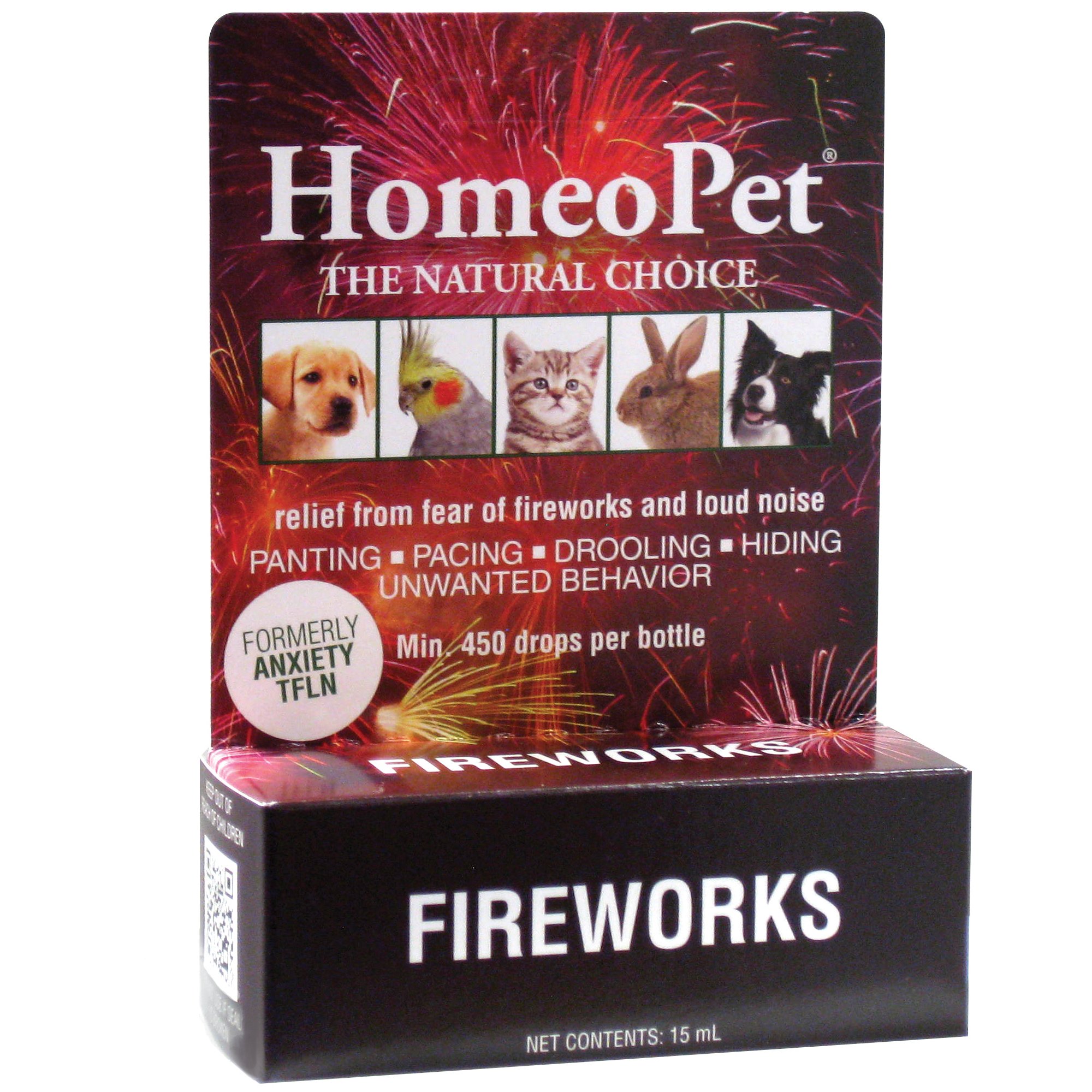 HomeoPet Anxiety TFLN Natural Homeopathic Remedy for Pets Petco