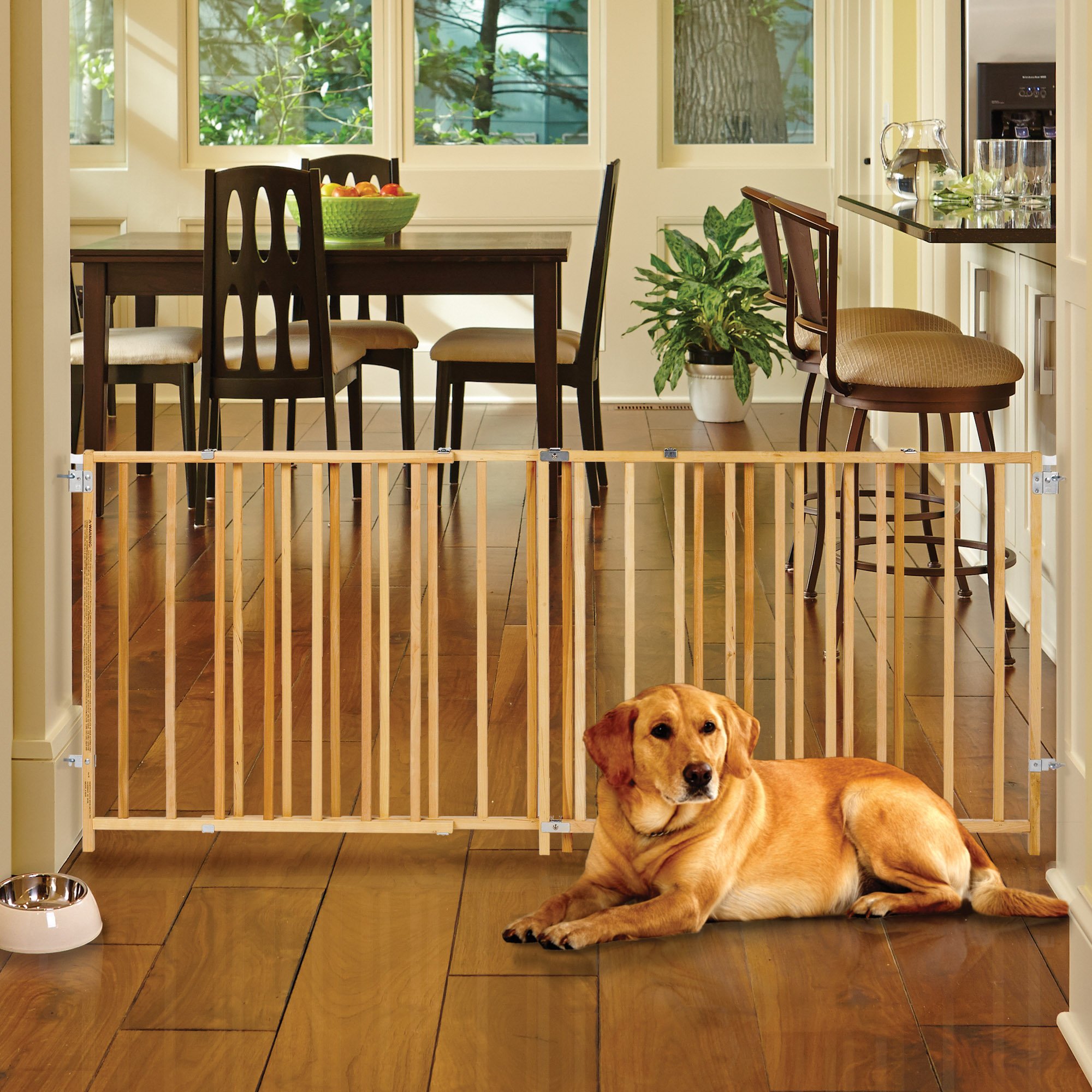 You & Me Freestanding Wooden Pet Gate Petco