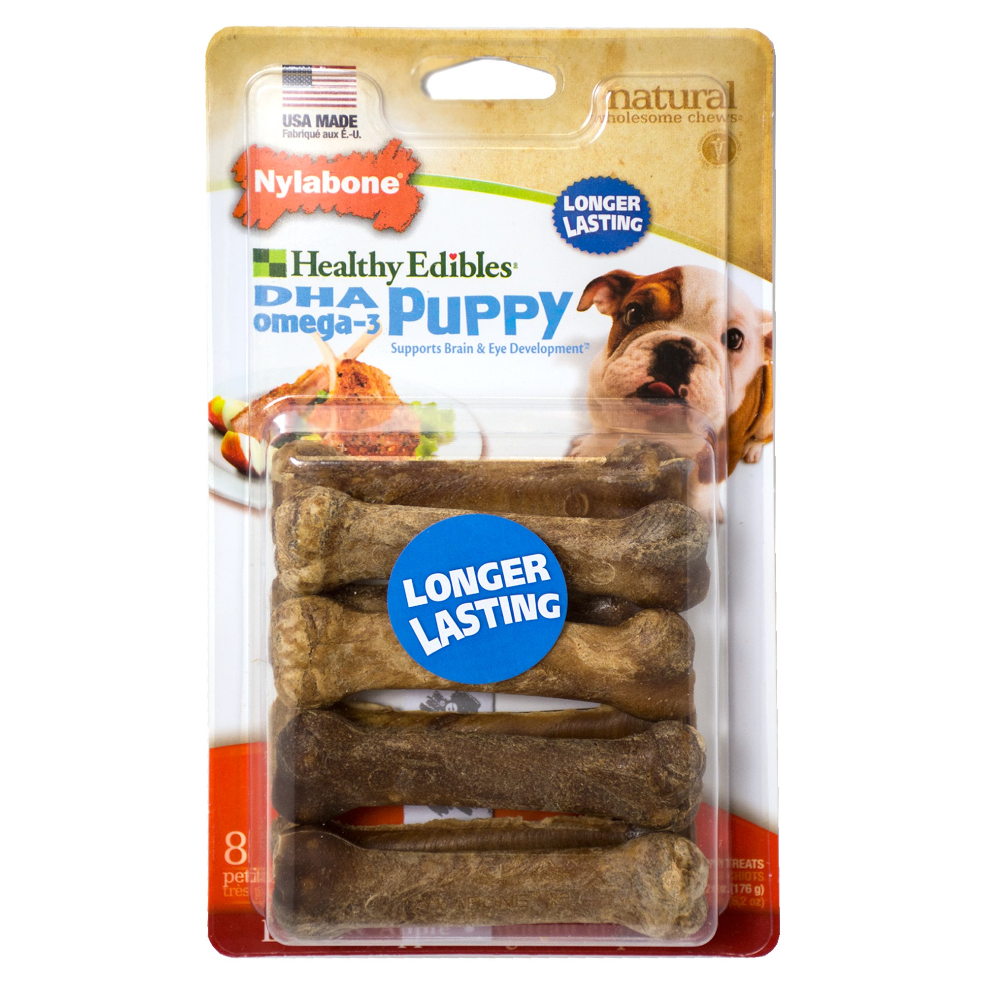 Nylabone Healthy Edibles Lamb & Apples Puppy Chews Petco