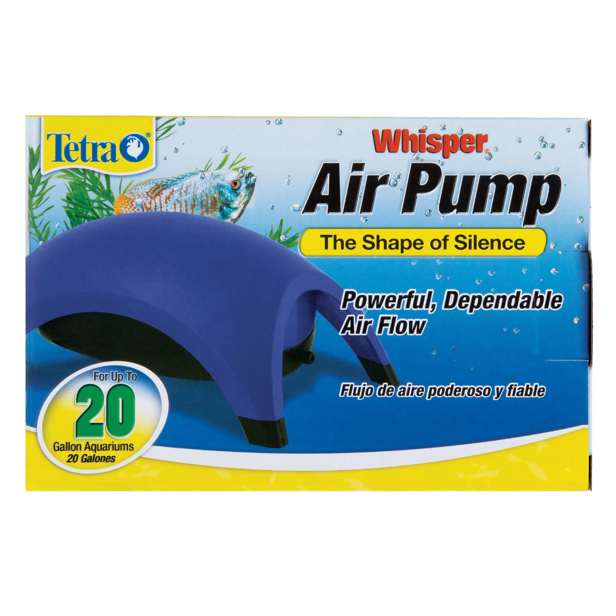 Tetra Whisper Aquarium Air Pump for 60 gallon Aquariums Petco