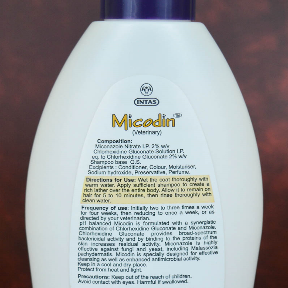 Micodine Medicated Antibacterial And Antifungal Shampoo 200ml Petco BD