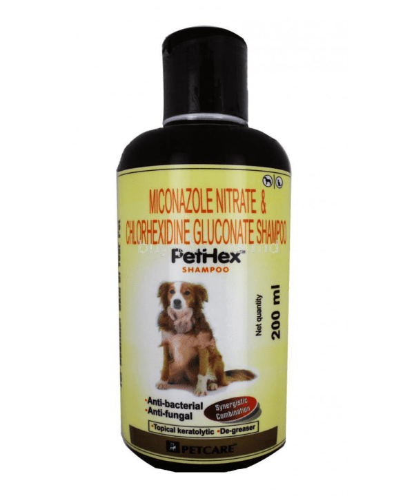 Pethex AntiBacterial, Anti Fungal Shampoo 200ml Petco BD