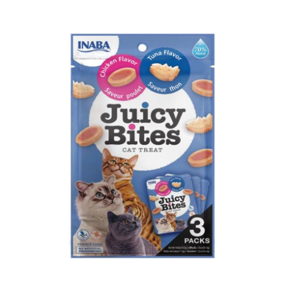 Juicy Bites Cat Treat chicken & Tuna Flavor 33.9g Petco BD