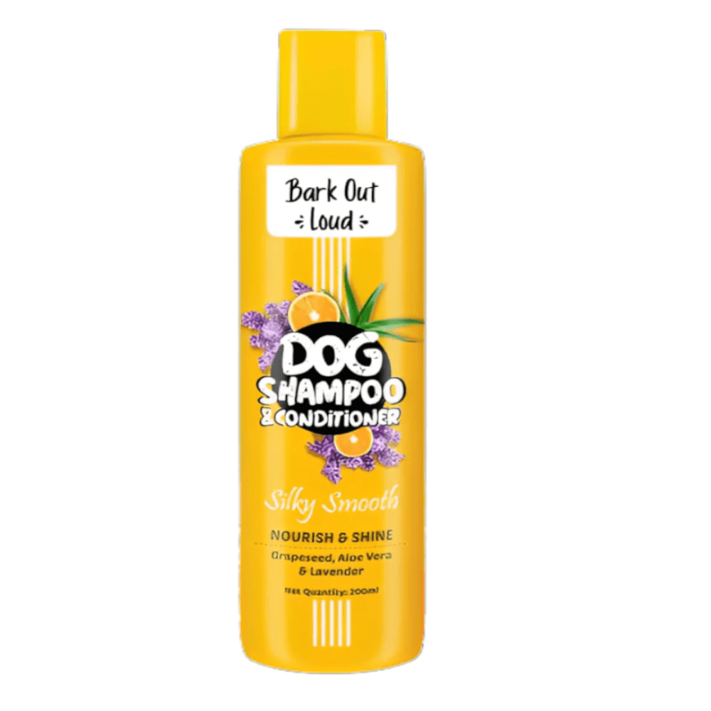 Bark Out Loud Sillky Smooth Shampoo & Conditioner For Dogs 200ml Petco BD