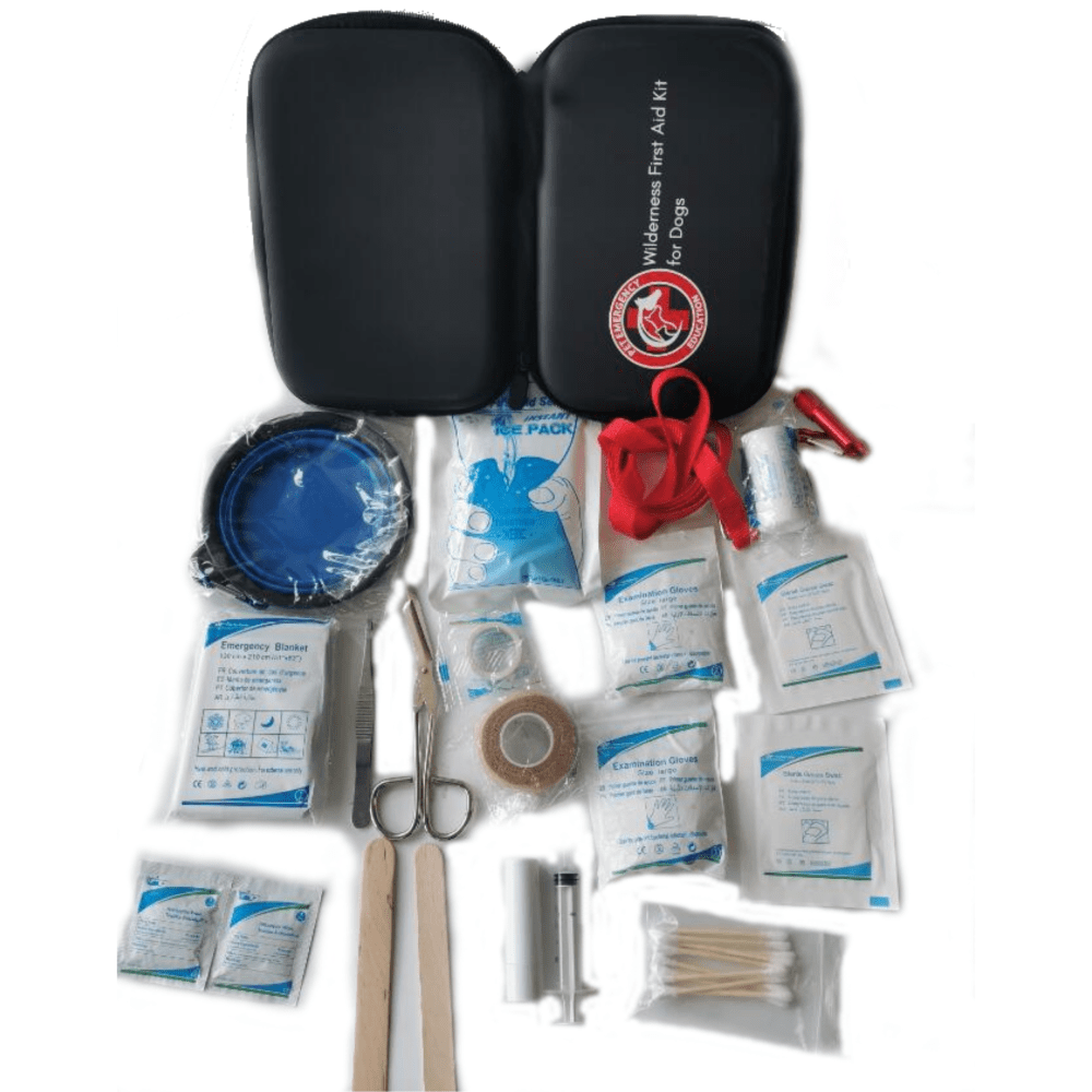 Wilderness First Aid Kit for Dogs 35 pc. (Veterinarian Approved) Pet
