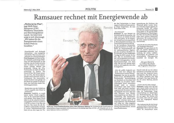 Interview am 07.03.2018 / Trostberger TagblattTraunreuter AnzeigerSüdostbayerische Rundschau