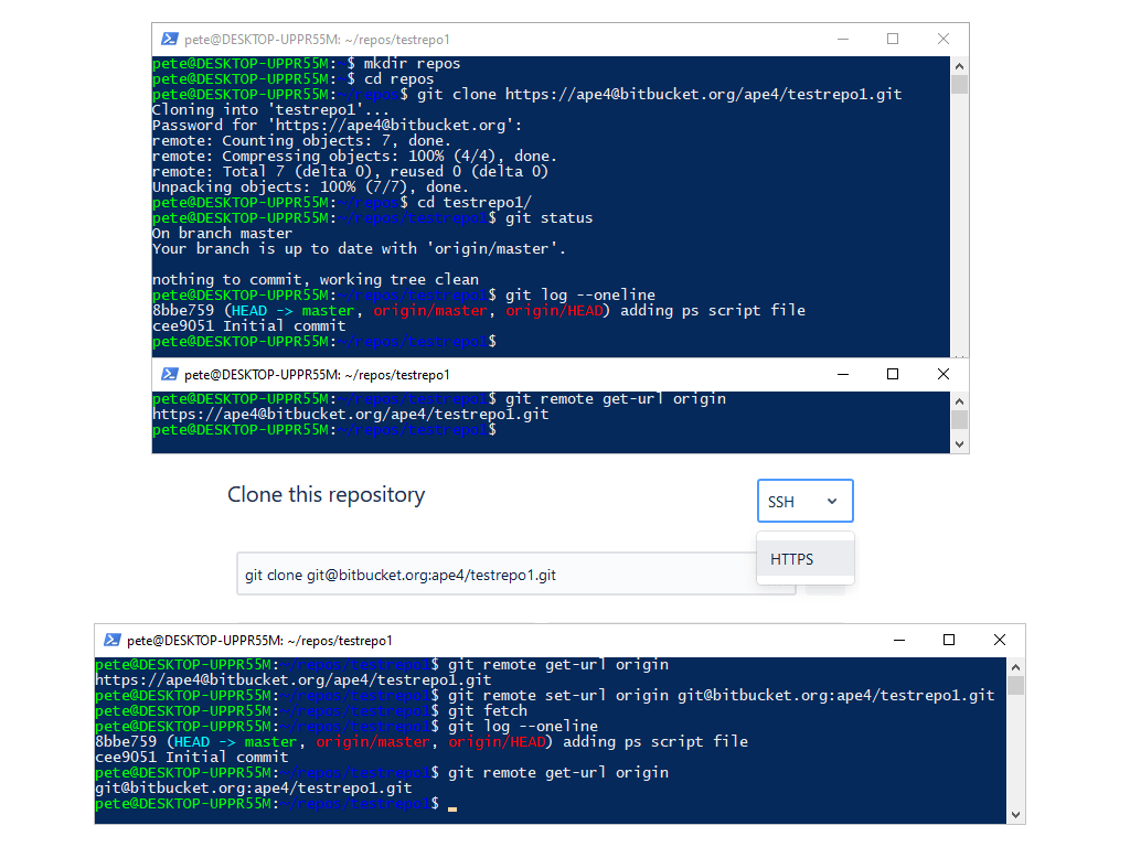 Change Git Remote URL to SSH from HTTPS Peter Whyte
