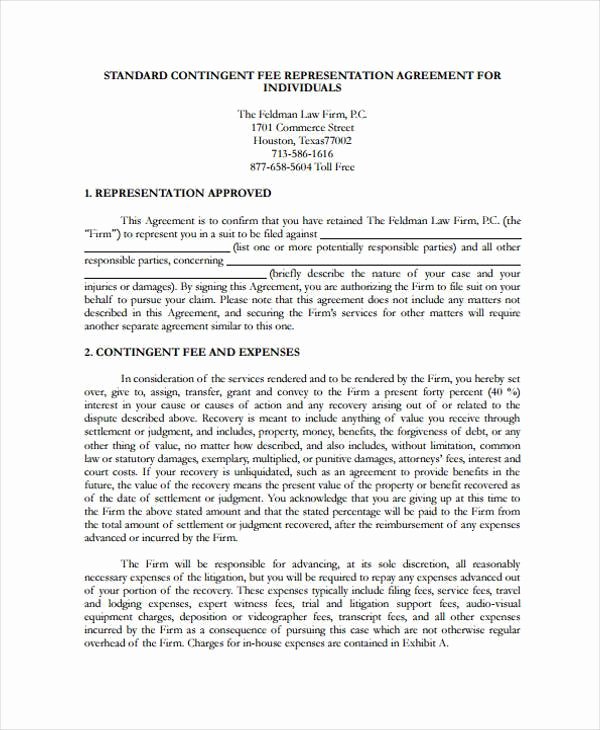 Contingency Contract Example Peterainsworth