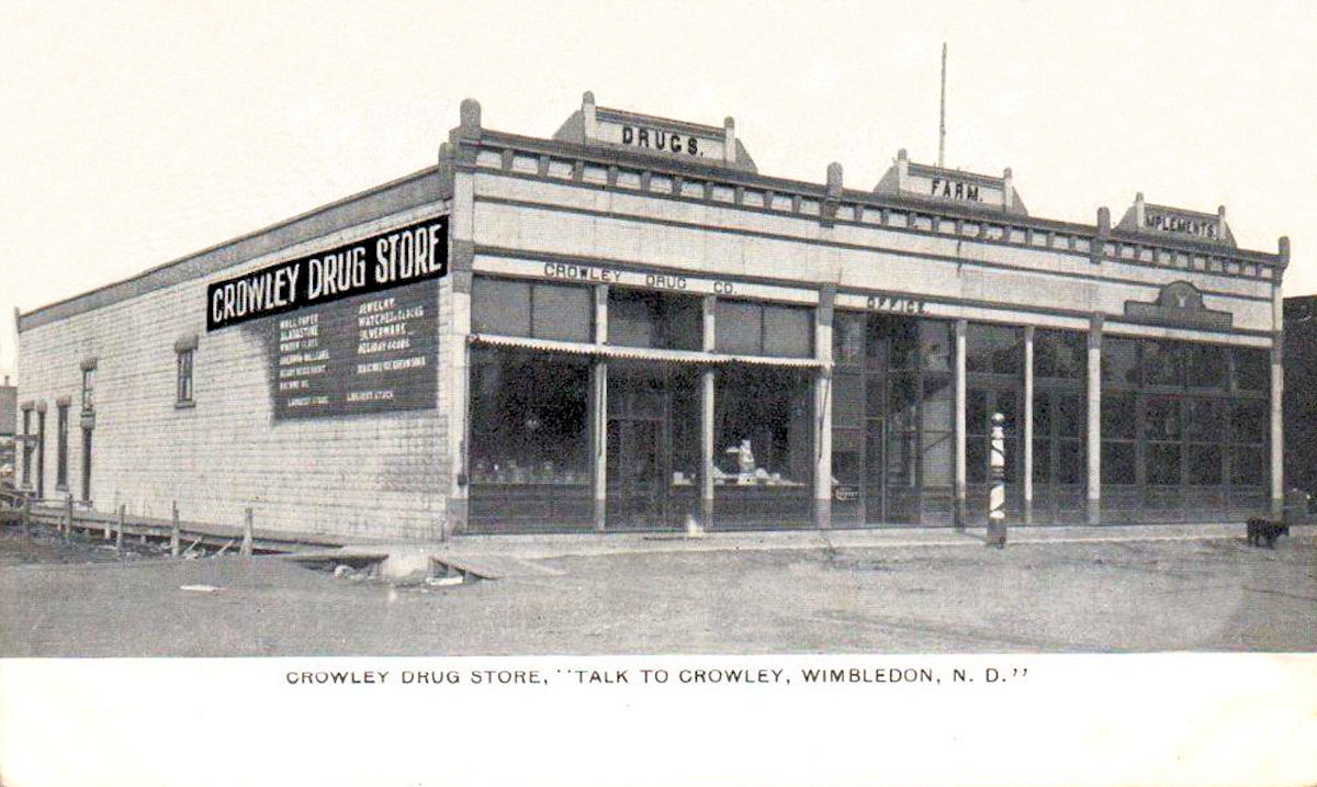 North Dakota Old Main Street Postcards Peter D.