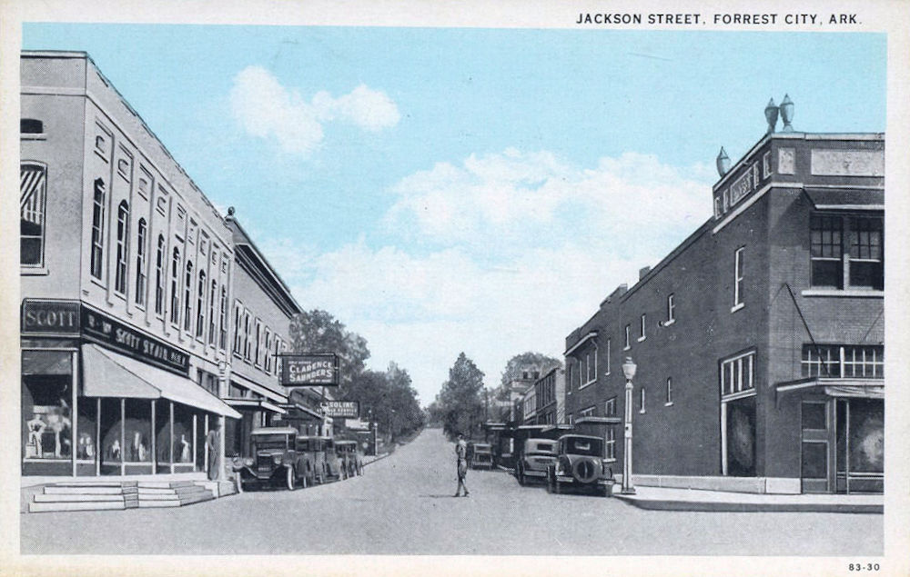 Arkansas Old Main Street Postcards Peter D.
