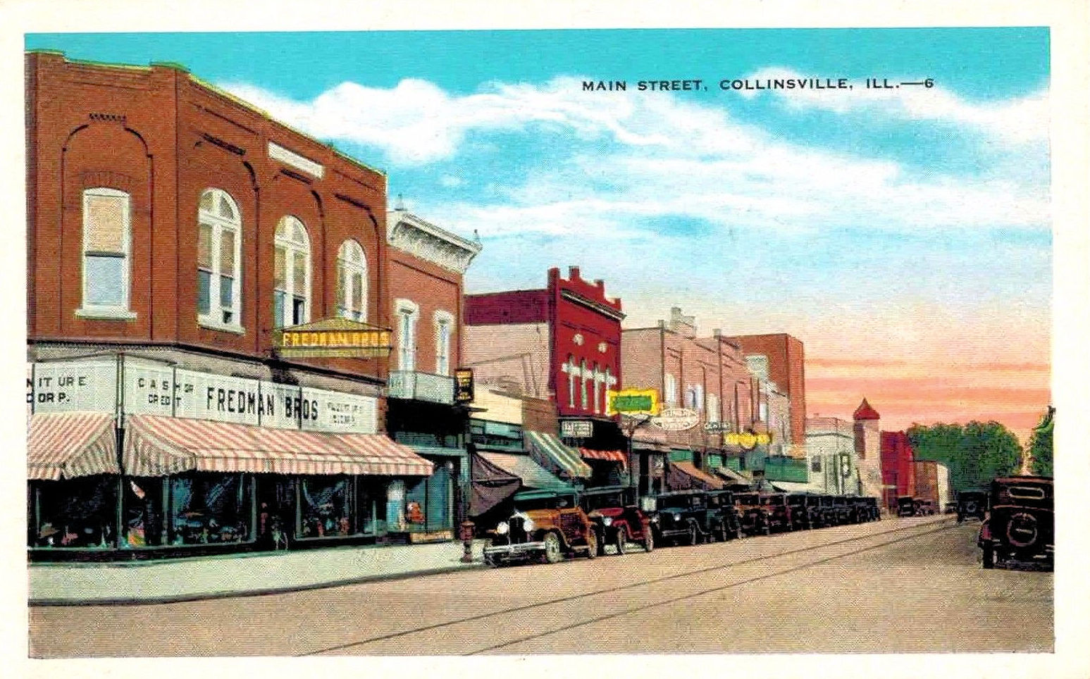 Illinois Old Main Street Postcards Peter D.