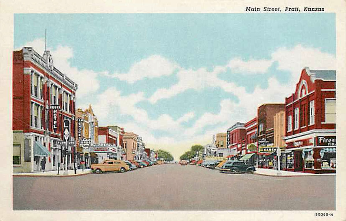 Kansas Old Main Street Postcards Peter D.