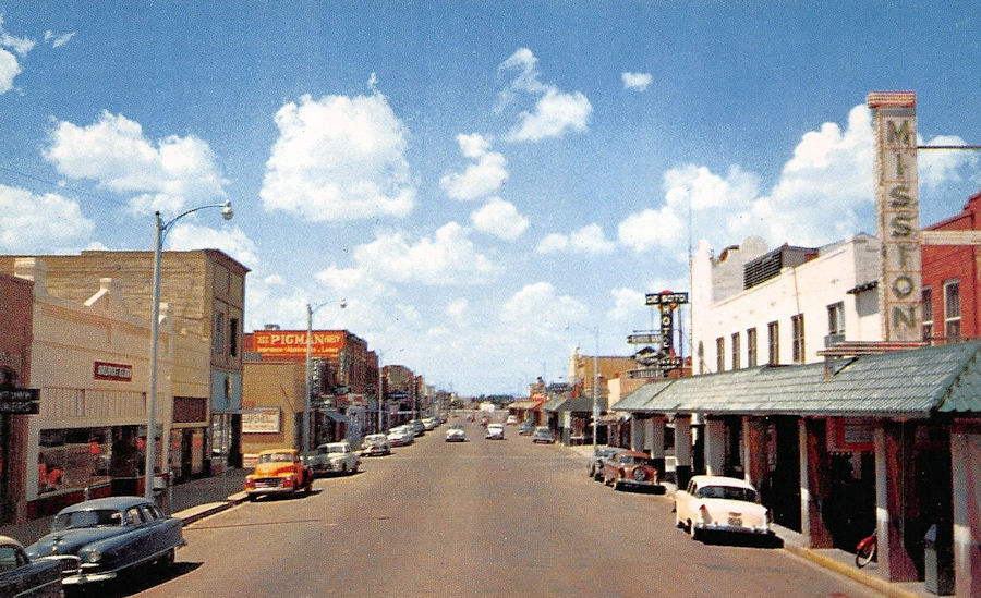 Texas Old Main Street Postcards Peter D.