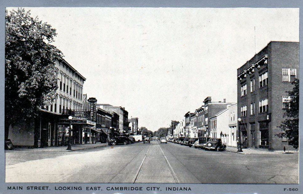 Indiana Old Main Street Postcards Peter D.