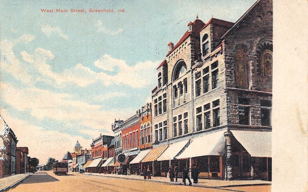 Indiana Old Main Street Postcards Peter D.