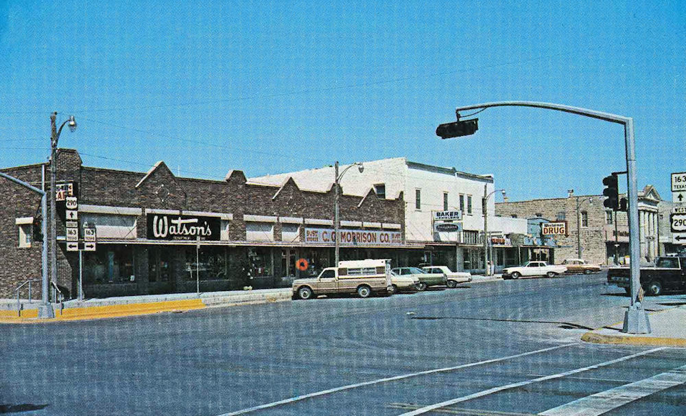 Texas Old Main Street Postcards Peter D.