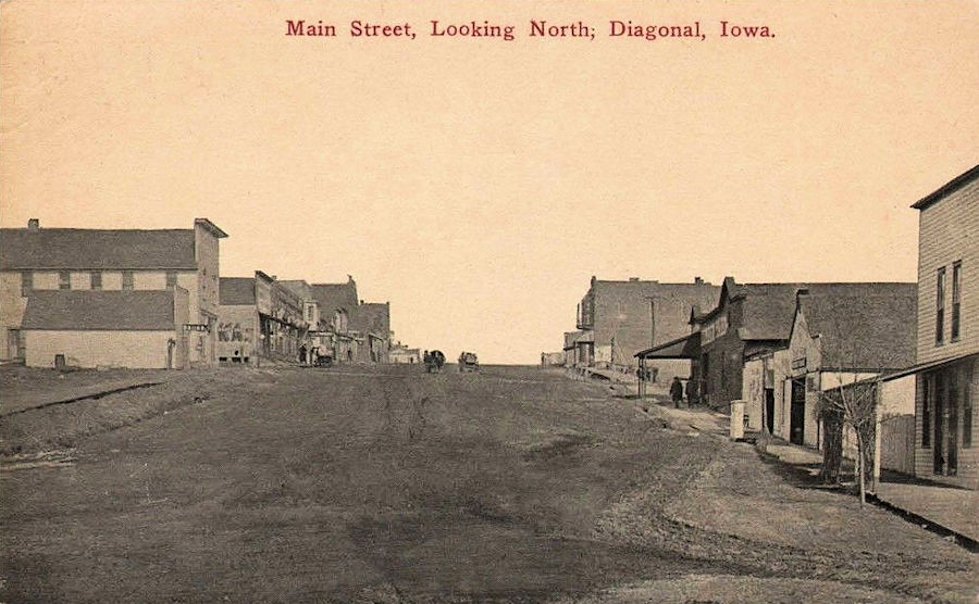 Iowa Old Main Street Postcards Peter D.