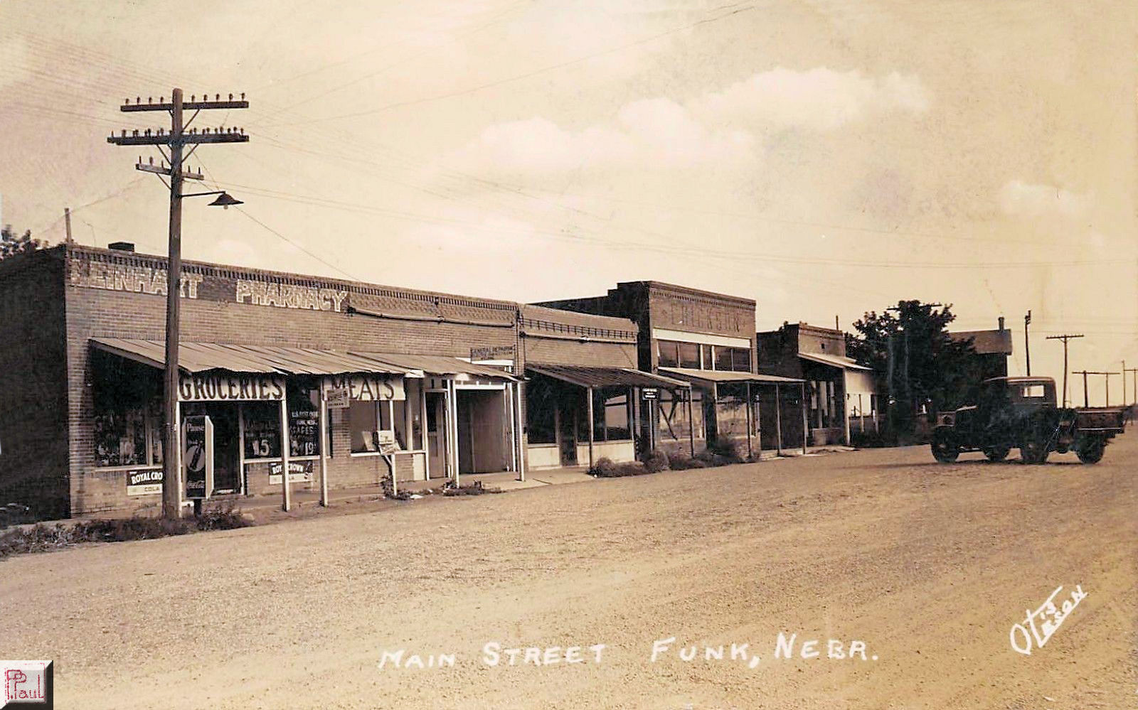 Nebraska Old Main Street Postcards Peter D.