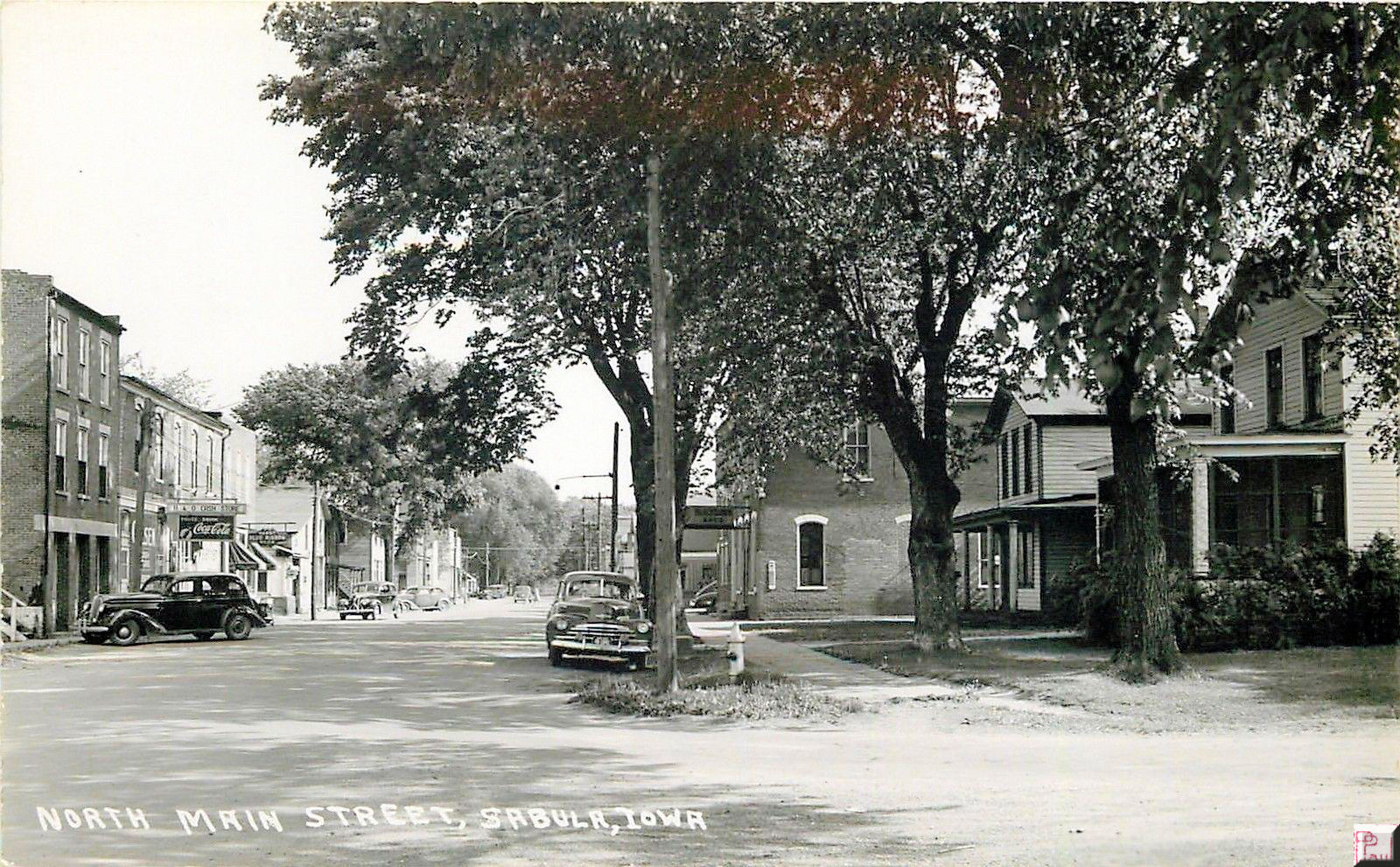Main Street Postcard views of Towns in the State of Iowa