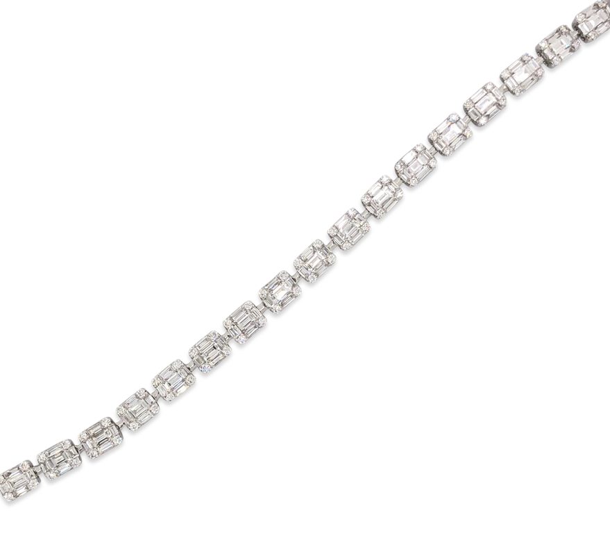 Diamond Baguette Tennis Bracelet Los Angeles Peter Norman