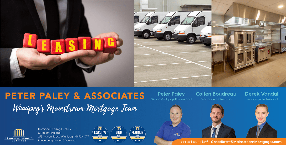 Commercial Equipment Leasing Winnipeg's Mainstream Mortgage Team