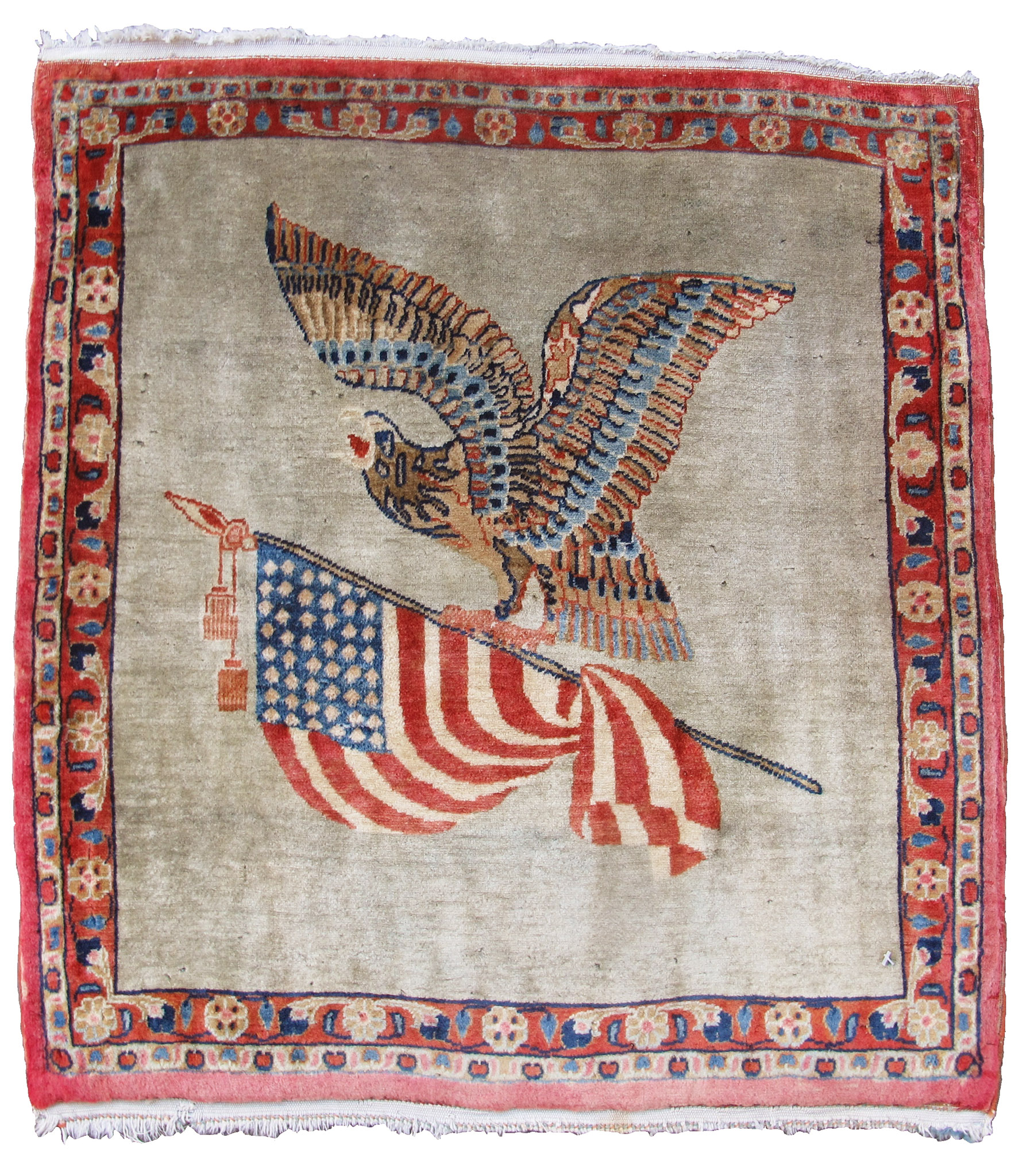 Kashan flag rug Peter Pap
