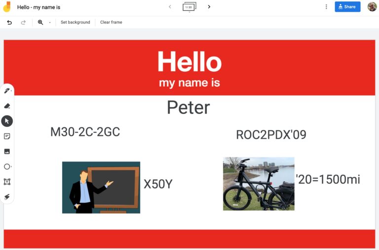 Zoom Icebreaker Virtual Name Tag Copy / Paste