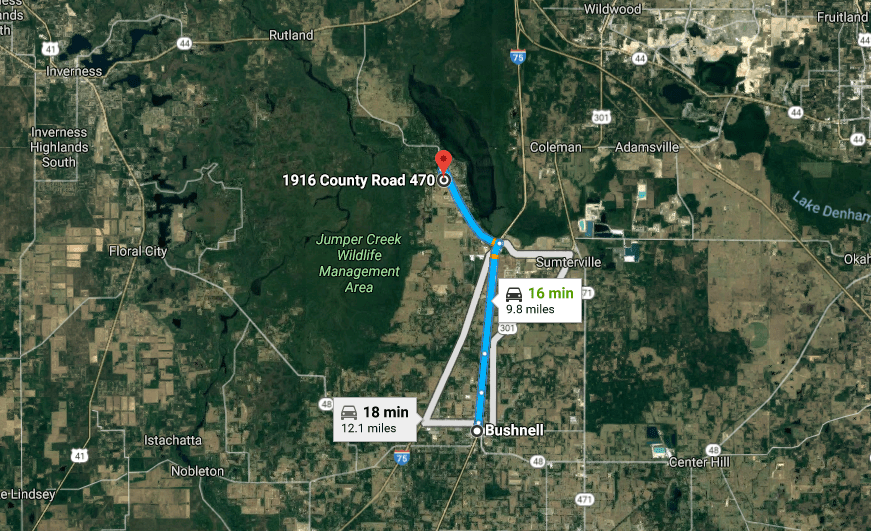 Lake Panasoffkee, Sumter County, Central, FL Land For Sale 21 Acres
