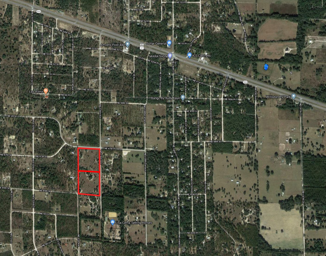 10.5 Acres Vacant Land in Williston, FL (Levy County)