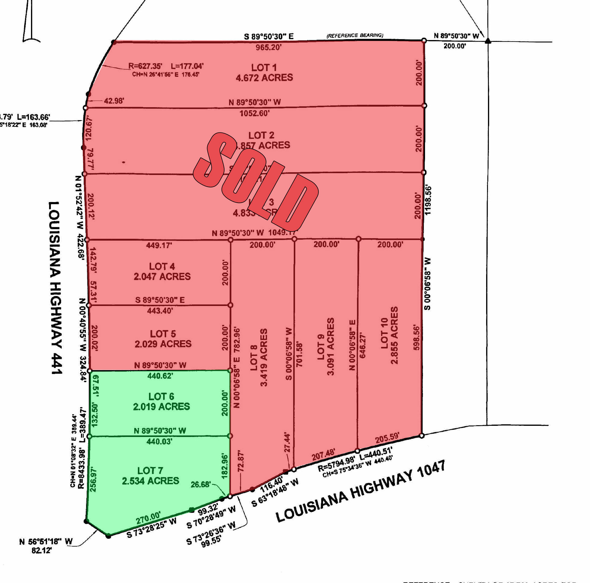 4.55 Acres Vacant Land in Arcola, LA (St. Helena Parish