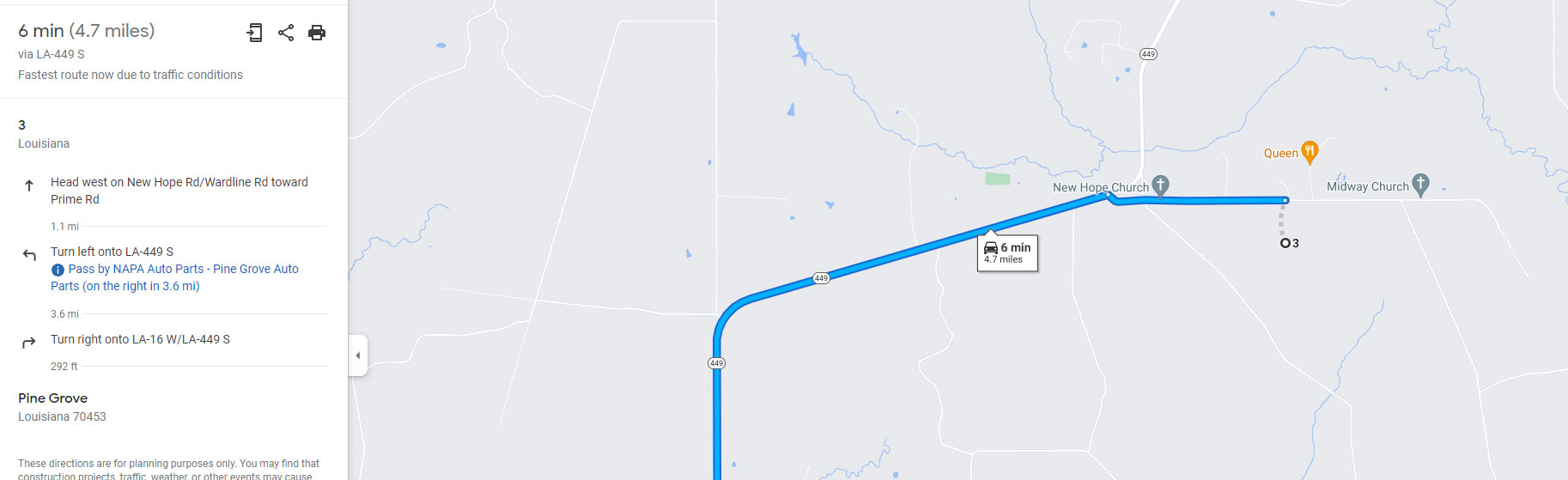 7 Acres Vacant Land in Pine Grove Louisiana (St. Helena Parish