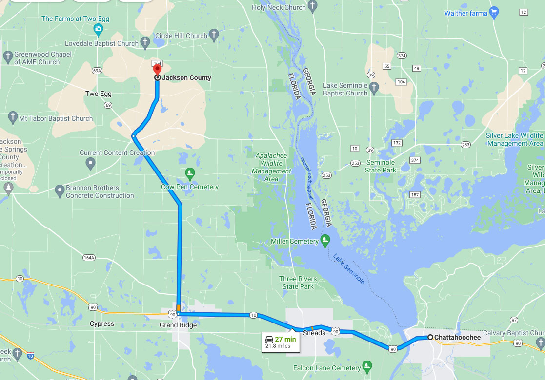 40 Acres Vacant Land in Sneads, FL (Jackson County)