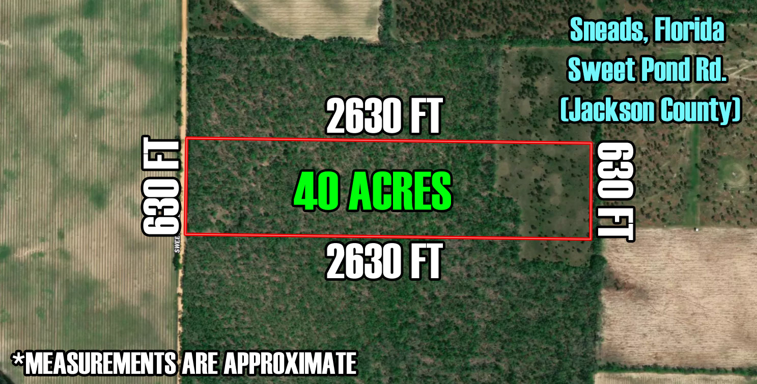 40 Acres Vacant Land in Sneads, FL (Jackson County)