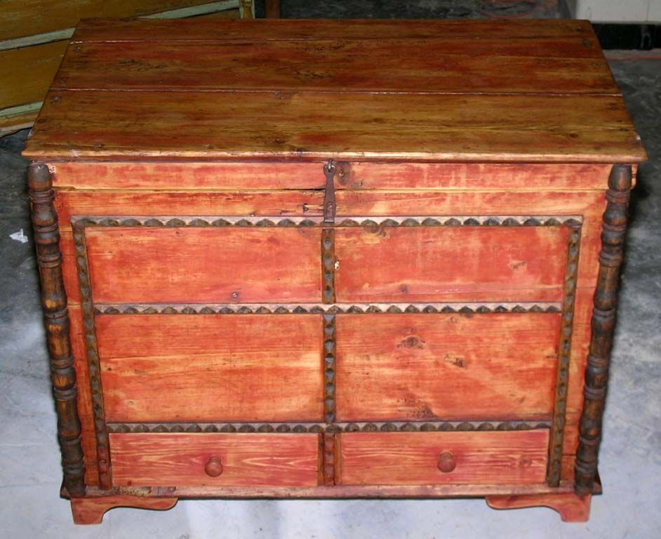 Hope Chest, Blanket Box, Dowry Chest with Drawers Petersen Antiques