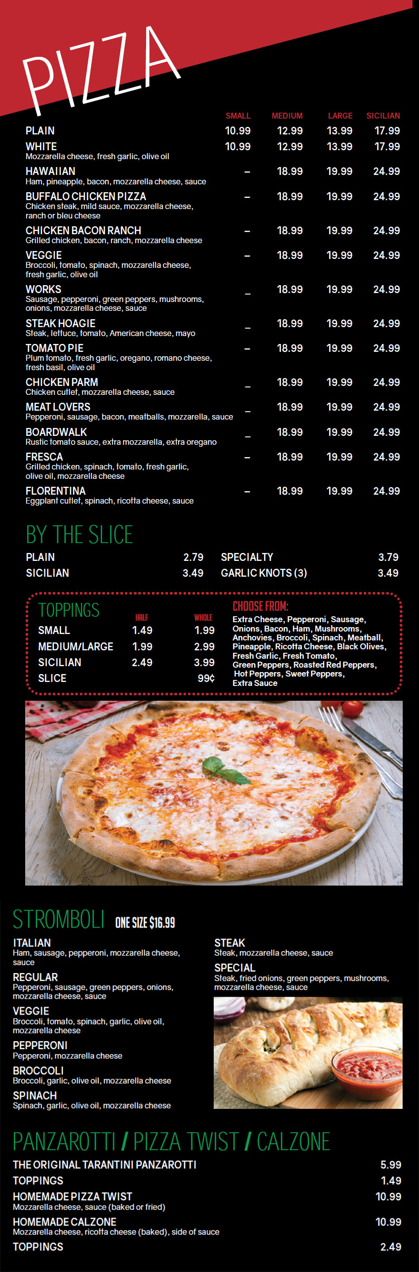 Pete's Pizza and Italian Grill Mt Ephraim NJ · Pizza Menu