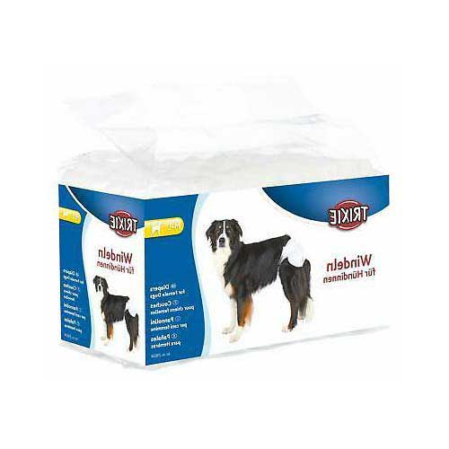 Trixie Dog Diapers Nappies Sizes Dogs In Season Leaking Single Or 12 PK