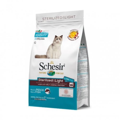 SCHESIR CAT 1.5KG STER. LIGHT FISH PetEssentials