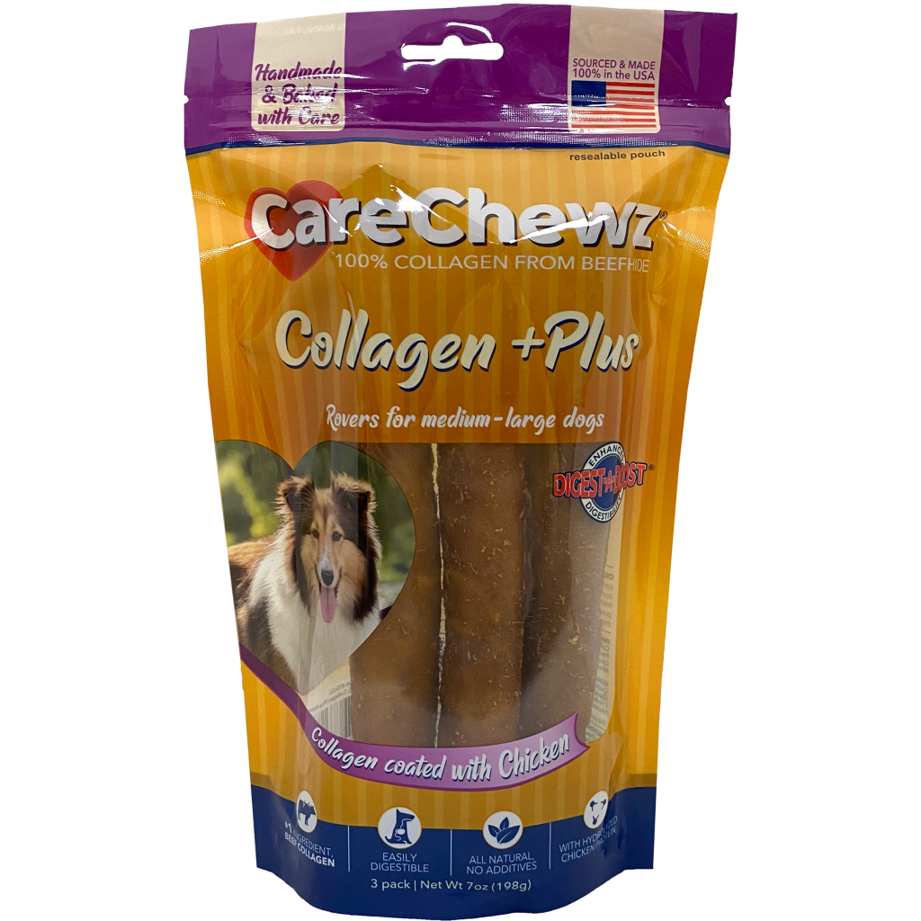 CareChewz® Collagen +Plus Rovers 9" 3pk Pet Factory