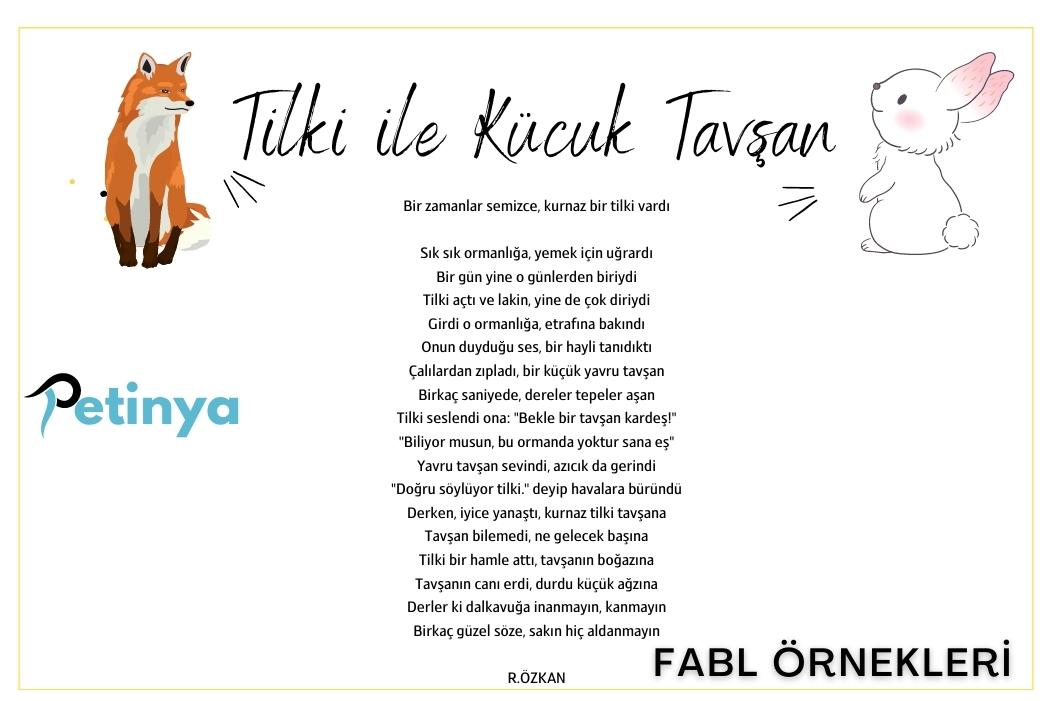 Fabl Örnekleri Kısa ve Uzun Fabllar