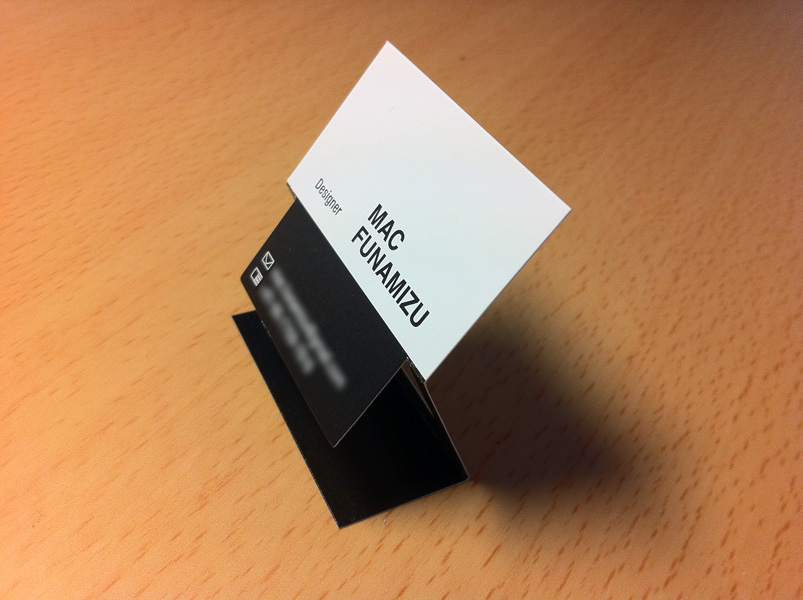 My Business Card Design Mac Funamizu Design Blog