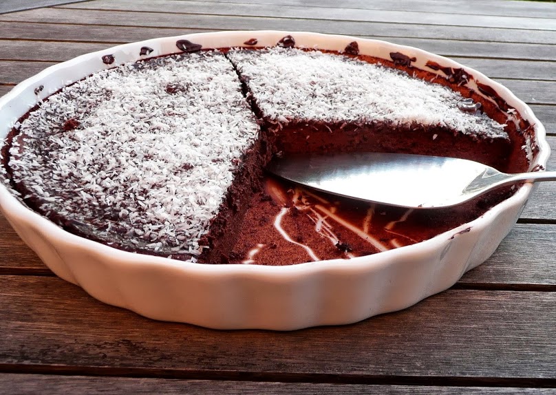 Gâteau chocolatnoix de coco (IG bas) Petits plaisirs sans gluten