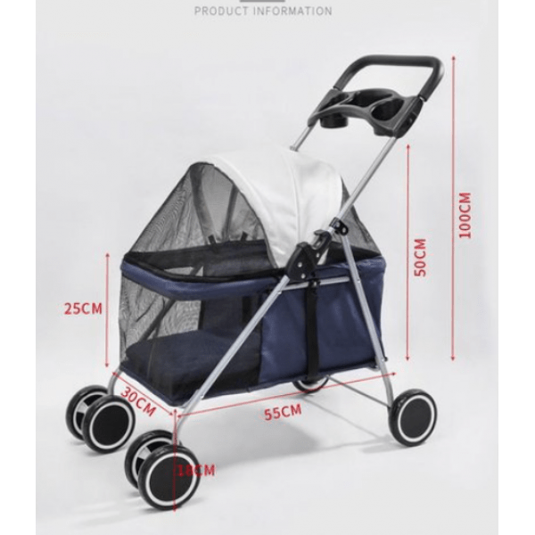 Rubeku Pet Stroller Doogo Pink Pet Master Singapore
