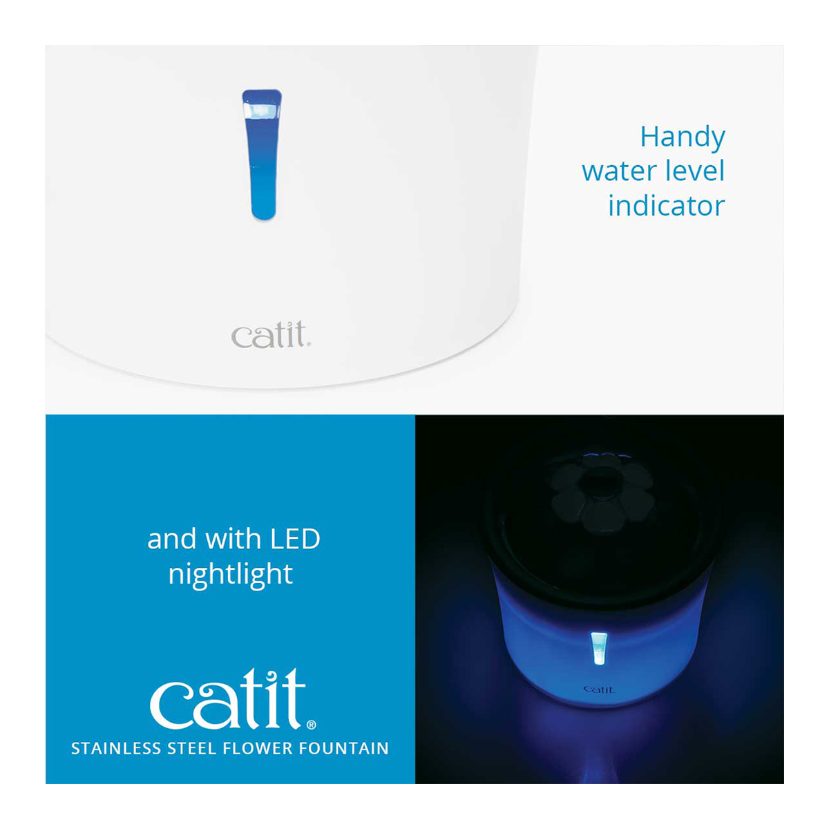 Catit Stainless Steel Flower Fountain » Pet Palace Dublin