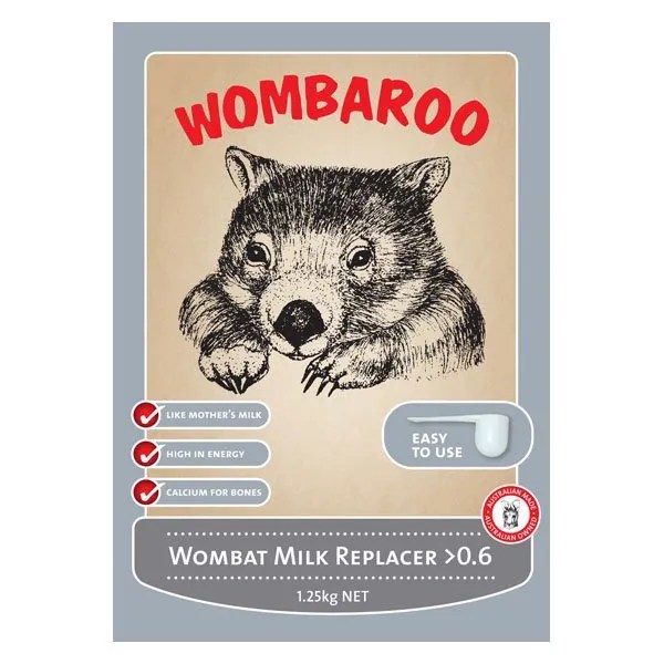 Wombaroo Wombat Milk Replacer >0.6 5kg Pet Australia