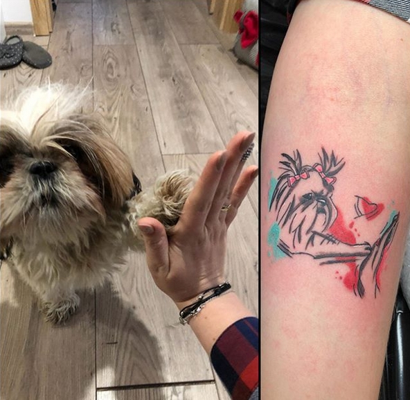 The 14 Cutest Dog Tattoos For Shih Tzu Lovers Page 2 of 3 PetPress