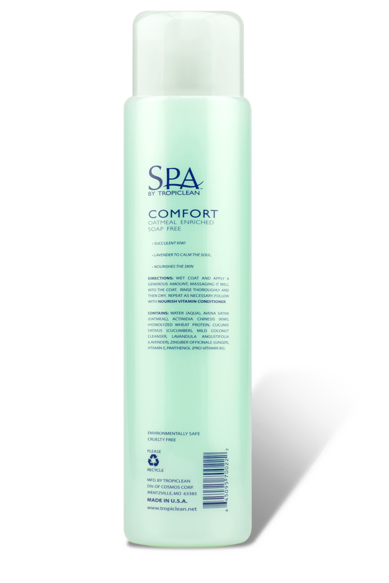 Spa Comfort Shampoo for Pets TropiClean Pet Products for Dogs and Cats
